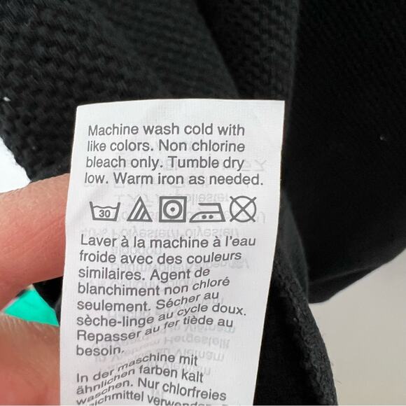 J. Crew Mercantile Crew Neck Side Button Short Sleeve Sheath Black Dress Size M - Picture 4 of 5